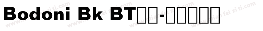 Bodoni Bk BT普通字体转换